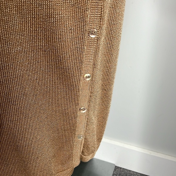 Casa Kaos Knit Midi Skirt Side buttoned Slit Medium - Picture 2 of 5